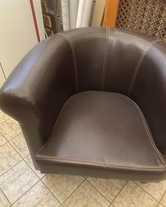 Poltrona ecopelle