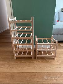 Ikea HUTTEN Portabottiglie come nuovo (3 pezzi)