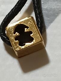 ciondolo le bebè con laccio oro nuovo 