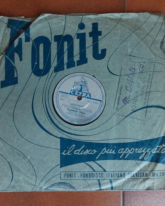 vinile 78 giri CLAUDIO VILLA " USIGNOLO" 1957