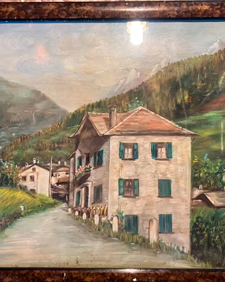 Olio su tela. Pontagna. fraz fdiTemù. D.Cattaneo