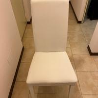 Sedie ecopelle bianche