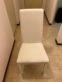 Sedie ecopelle bianche