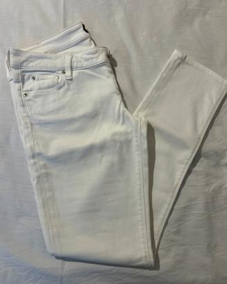 Pantaloni bianchi GUESS skinny