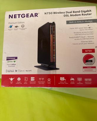 Netgear n750 wireless dual band dsl modem router