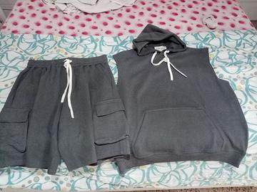 completo tuta corta alla moda L 