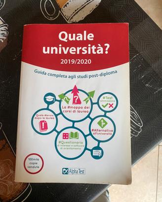 Alpha test “Quale Università?” Libro post-diploma