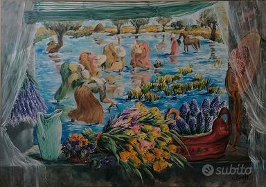 Quadro Luciana manelli ,CAMPO A PRIMAVERA 