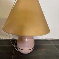 Lampada in ottone smaltano - rosa