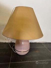 Lampada in ottone smaltano - rosa