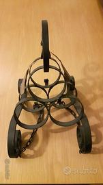 Portabottiglie ferro battuto