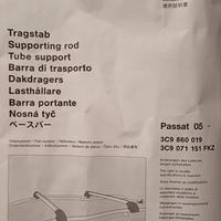 barre di trasporto per passat 5 