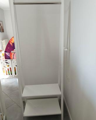 STAND APPENDIABITI IN LEGNO BIANCO