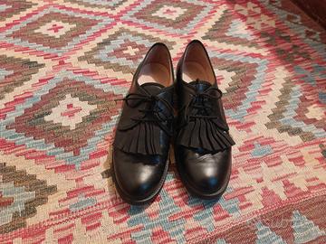 scarpe donna in pelle nere mauro leone