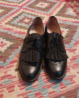 scarpe donna in pelle nere mauro leone