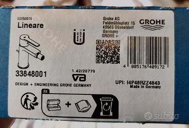 GROHE MISCELATORE BIDET CROMO LINEARE 33848001