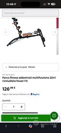 Panca fintnes addominali