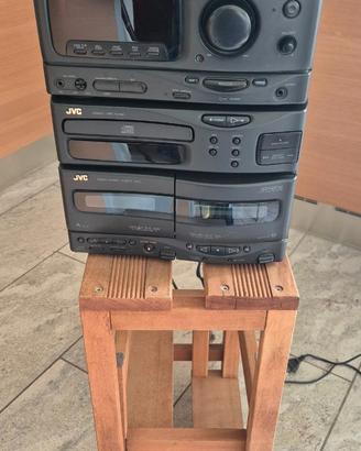 Stereo hi-fi JVC CA-S60RBK con casse con twitter