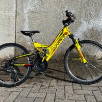 Bicicletta bambino bambina 24 full biamortizzata