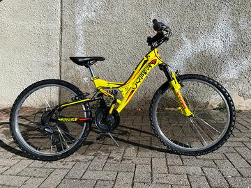 Bicicletta bambino bambina 24 full biamortizzata