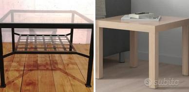 Tavolini Ikea Lack e Granas