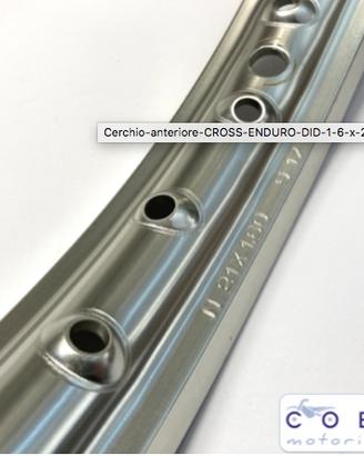 Cerchio anteriore CROSS/ENDURO DID 1,60 x 21" 36