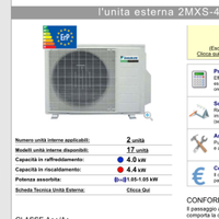 Condizionatore Daikin dual split aria condizionata