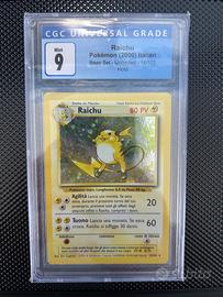 Raichu Holo – Set Base – 2000 – CGC 9 Mint – Ita