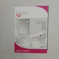 specchiera con luci e mensola Gedy