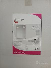 specchiera con luci e mensola Gedy