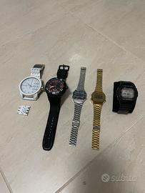 5 orologi funzionanti casio/diesel/altro