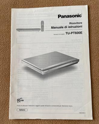 Manuale istruzioni ricevitore Panasonic