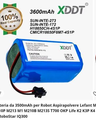 Batteria li ion 3600mAh 14.4 v