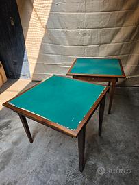 Coppia di Tavoli da Gioco / Poker Pieghevoli