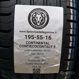 2 GOMME 195 55 16 CONTINENTAL A56105