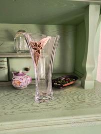 vaso cristallo ed argento