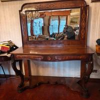 Consolle antica con specchiera