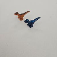 Lotto 2 Dinosauri tipo LEGO – Raptor Marrone & Blu