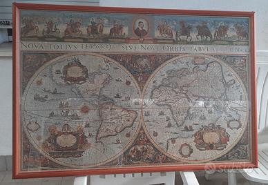 puzzle mappa del mondo del 1665