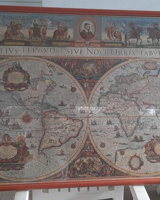 puzzle mappa del mondo del 1665