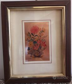 Quadro con sfondo effetto laminato rame