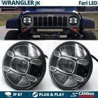 FARI FULL LED PER JEEP WRANGLER JK 6500K Omologato