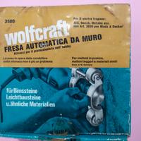 Wolfcraft 3500 Fresa Automatica Muro per Trapano