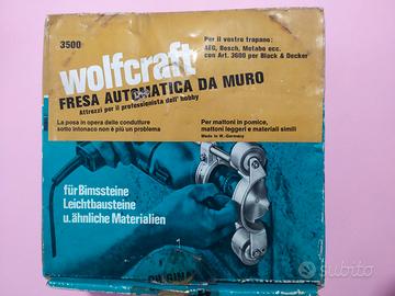 Wolfcraft 3500 Fresa Automatica Muro per Trapano