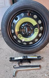 ruotino 125/70 r16 vw audi attrezzi