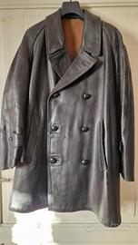 Giaccone in pelle ex radiomobile moto