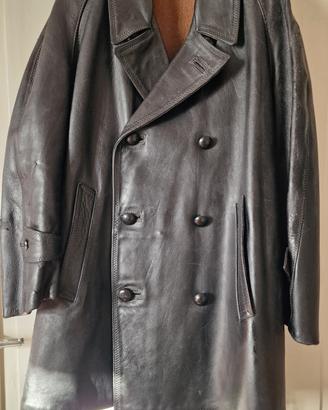 Giaccone in pelle ex radiomobile moto