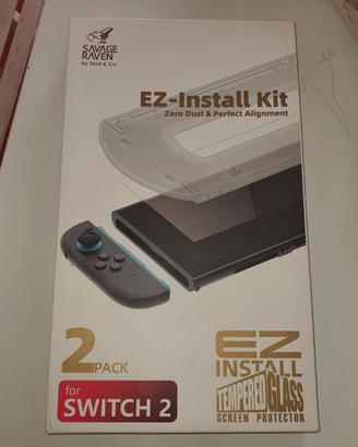 2 vetri temperati per nintendo switch2