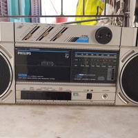stereo Boombox Philips uscita RCA vintage