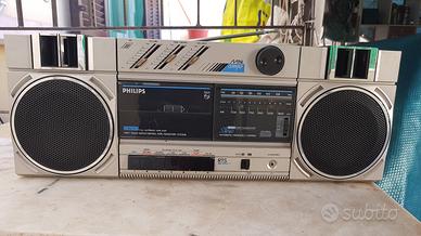 stereo Boombox Philips uscita RCA vintage